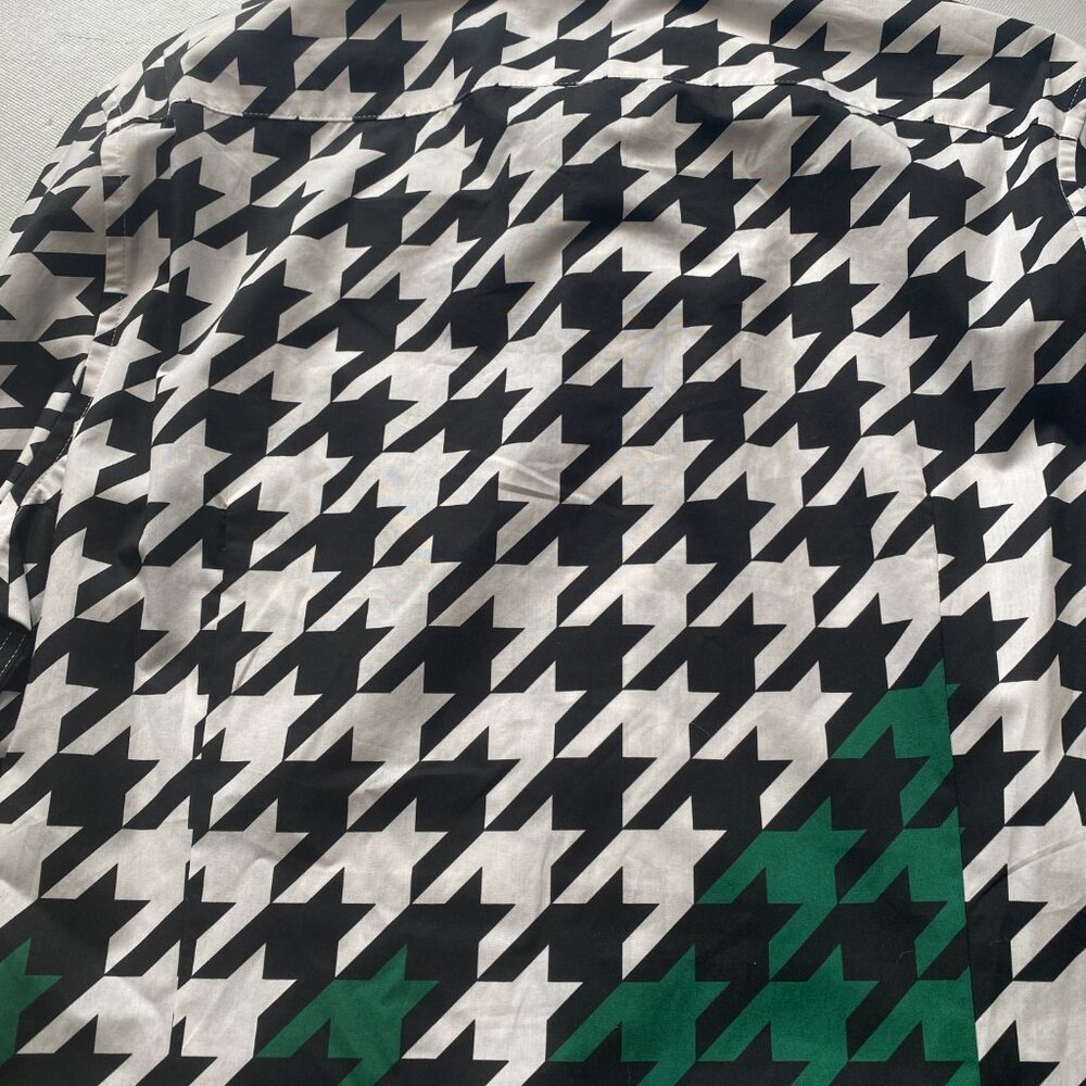 NEW Murano Long Sleeve Button Front Shirt Iron On Patch Cotton White $115 - Picture 9 of 9